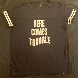 JV by Jac Vanek Sherman Trouble Black T-Shirt